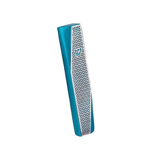 Metal Mezuzah Case, Star of David Cutout