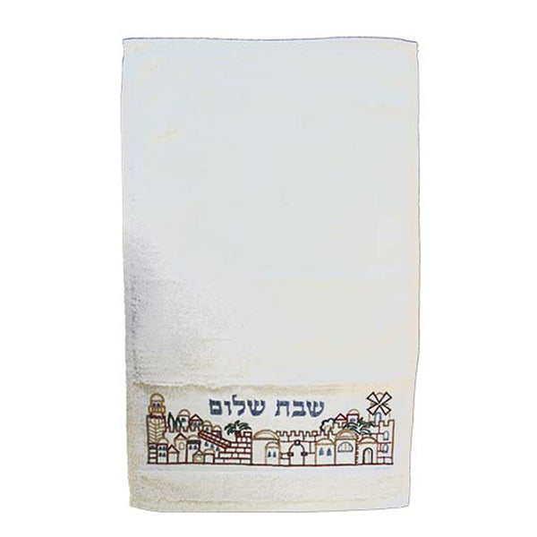 Embroidered Cotton Hand Towel, Jerusalem
