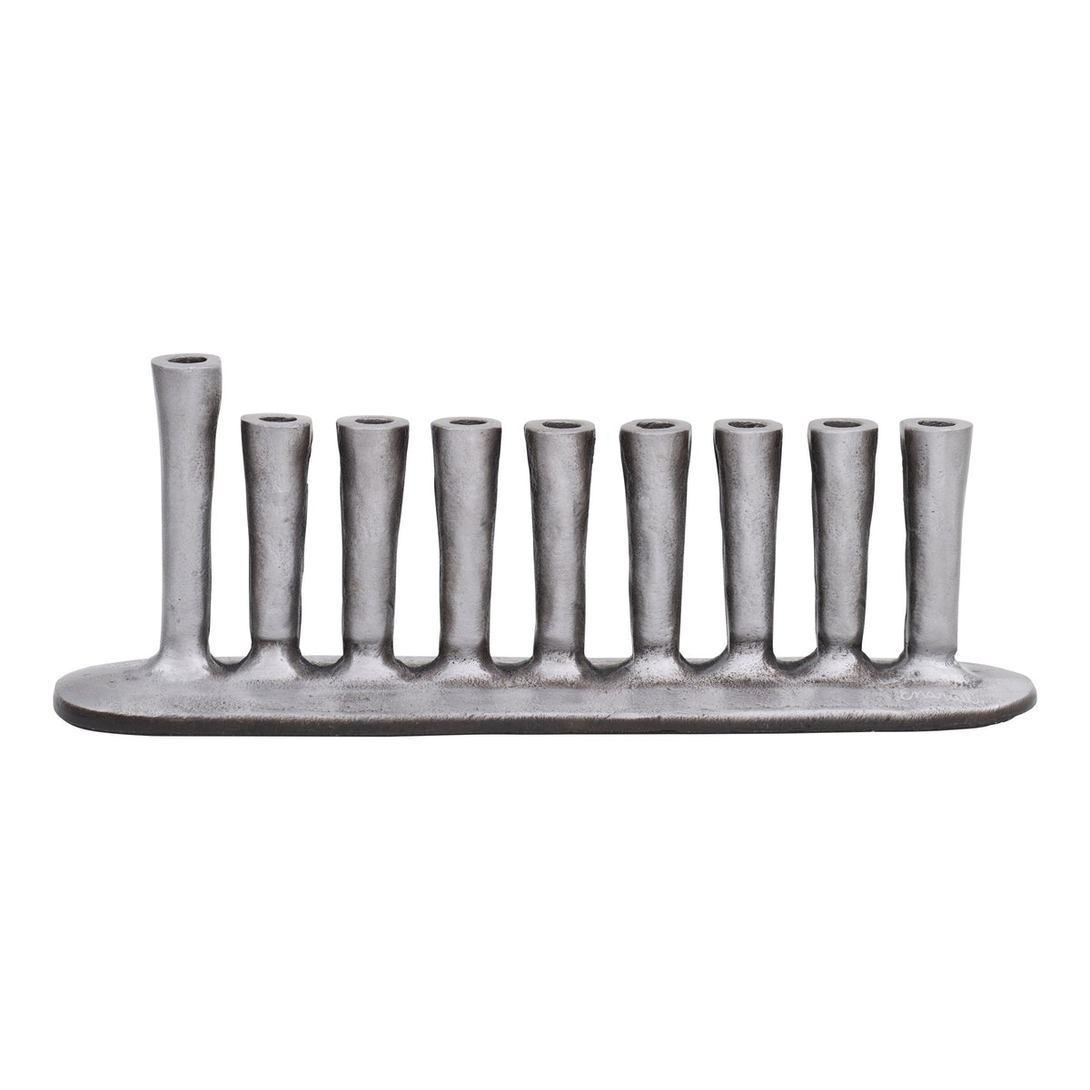 Cast Aluminum Menorah, Ancient Artifact Design