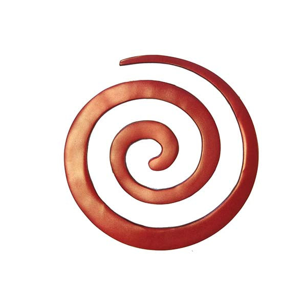 Aluminum Spiral Trivet Set, Red and Blue, 8"