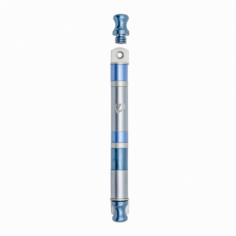 Anodized Aluminum Mezuzah Case, Wide Stripes