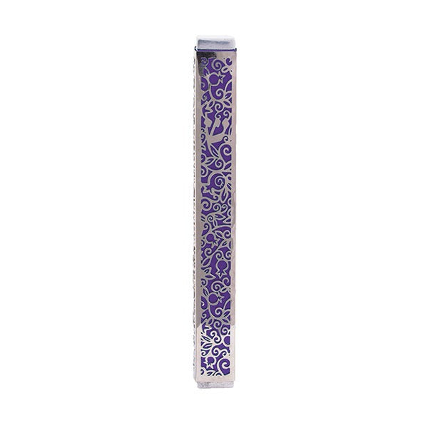 Metal Cutout Mezuzah Case, Pomegranate