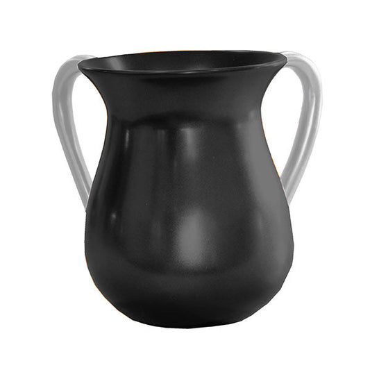Modern Aluminum Netilat Yadayim Cup, Black