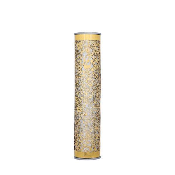 Metal Cutout Mezuzah Case, Pomegranate