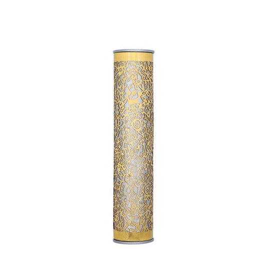 Metal Cutout Mezuzah Case, Pomegranate