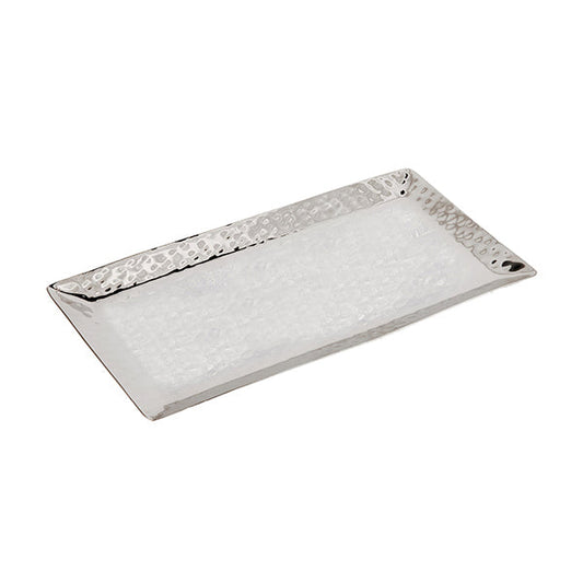Hammered Stainless Steel Tray, Small