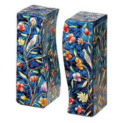 Hand Painted Wood Salt & Pepper Shakers, Oriental