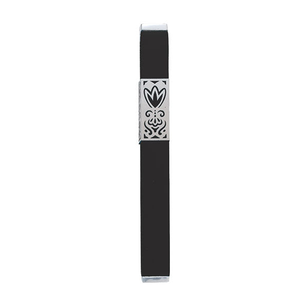 Metal Cutout Mezuzah Case, Black, 6"