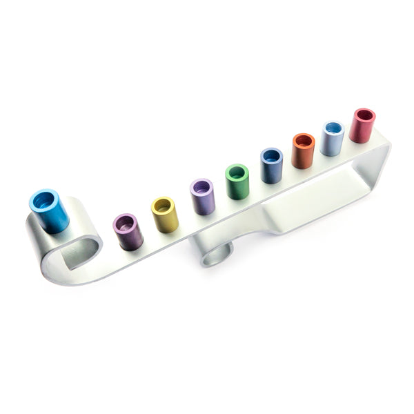 Curl Aluminum Menorah, Multicolor