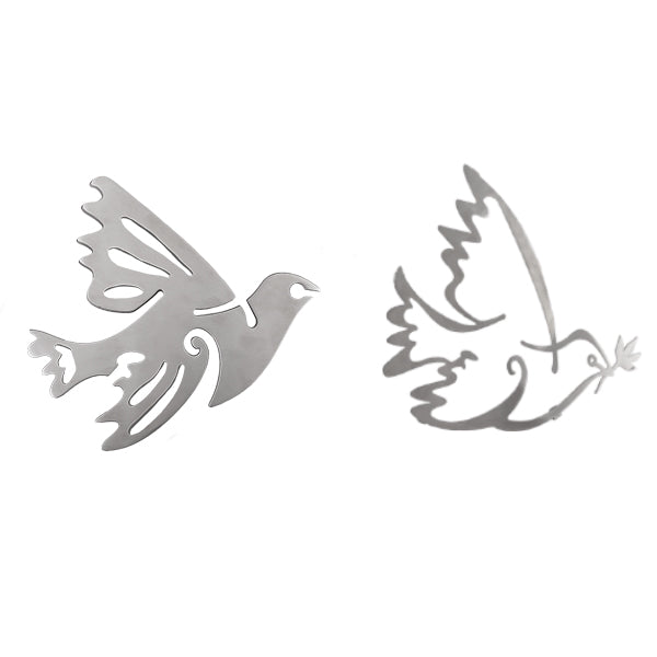 Metal Dove Trivet, Two Piece, 10.5"
