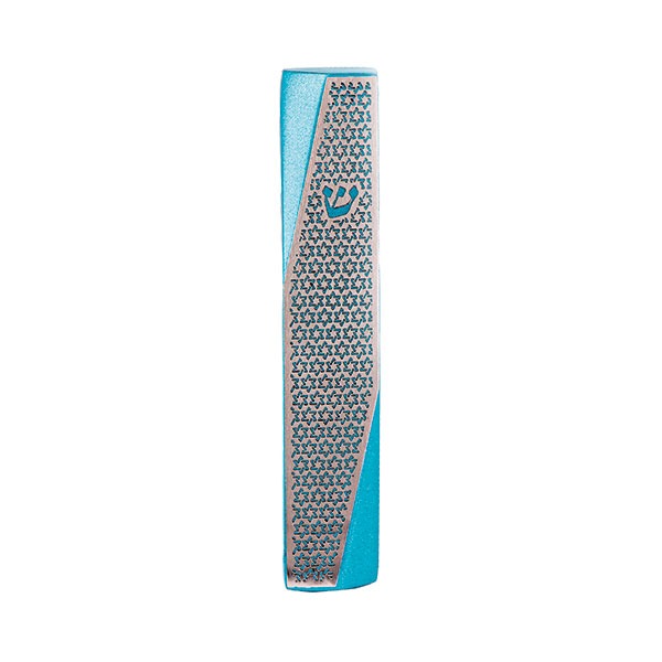 Metal Mezuzah Case, Star of David Cutout