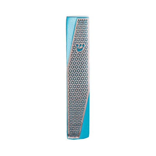 Metal Mezuzah Case, Star of David Cutout