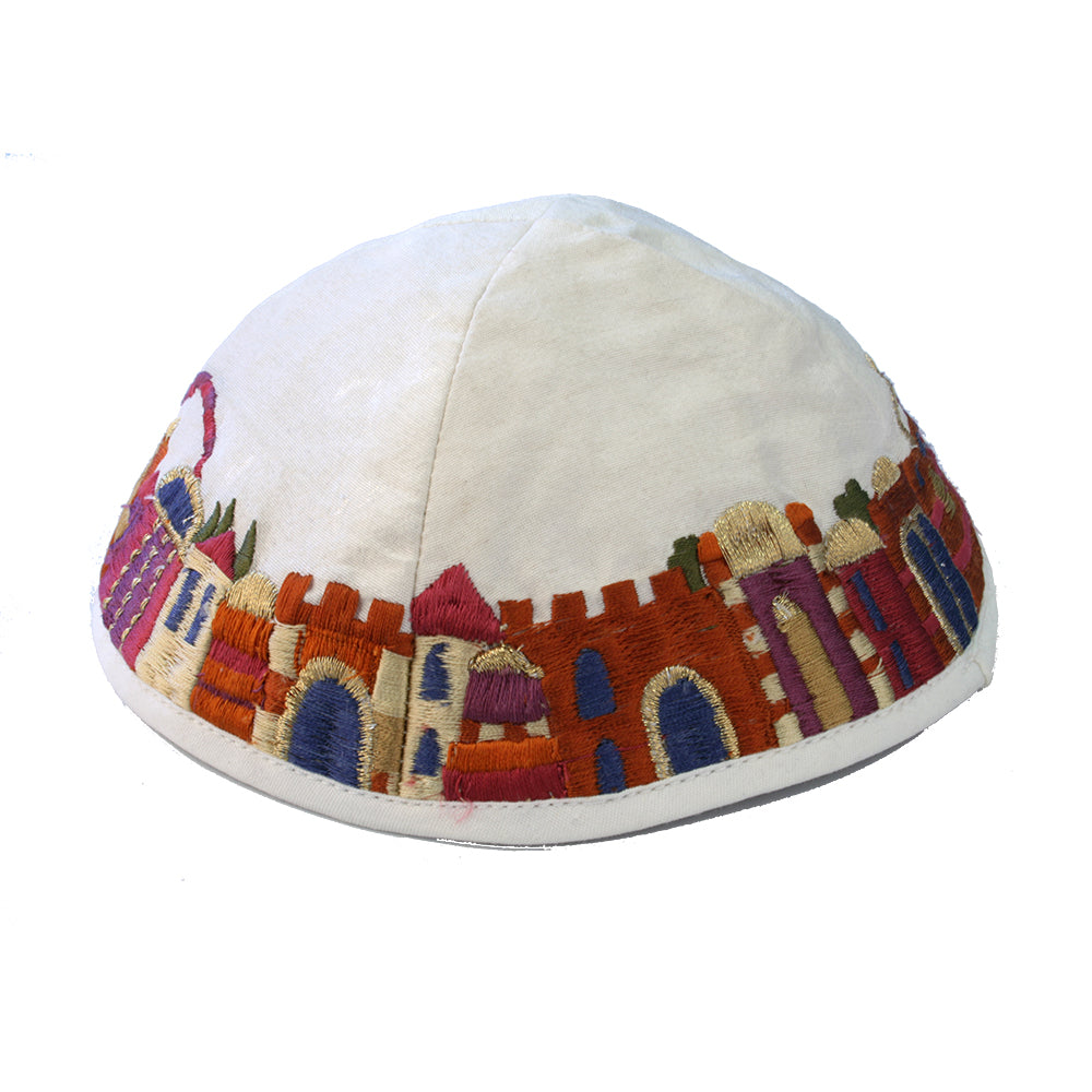 Embroidered Tallit Set, Jerusalem