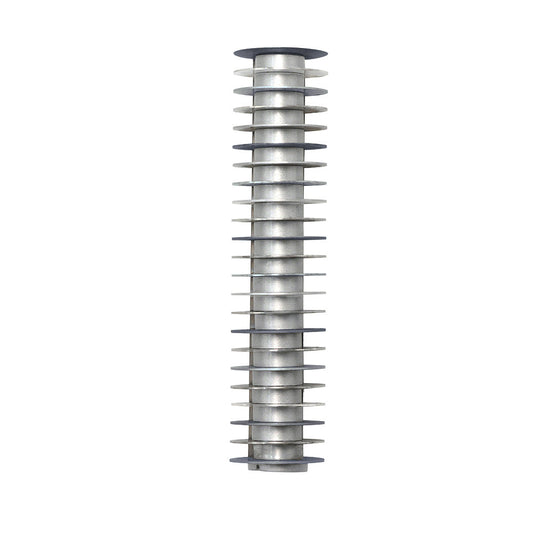 Modern Disc Aluminum Mezuzah Case, Gray