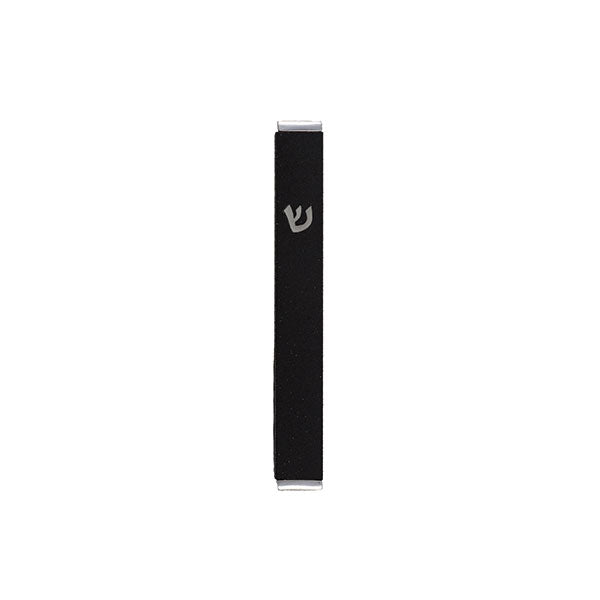 Metal Mezuzah Case, Black, 3.5"