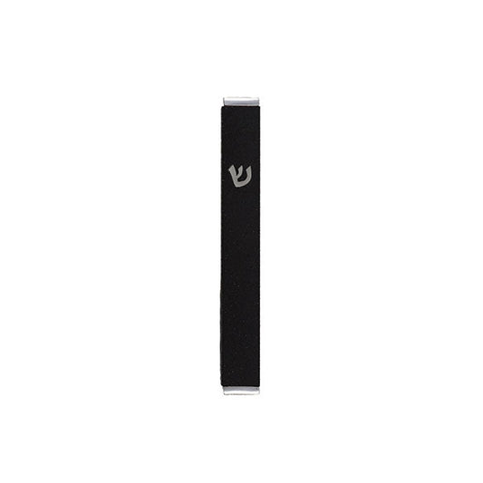 Metal Mezuzah Case, Black, 3.5"