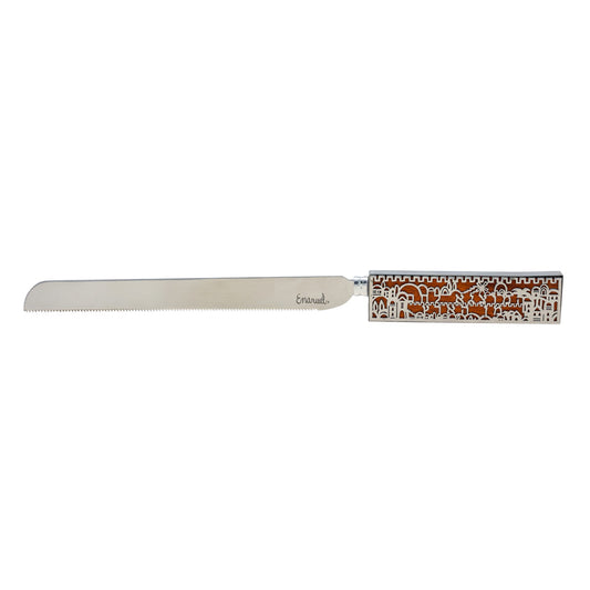 Metal Cutout Challah Knife, Jerusalem