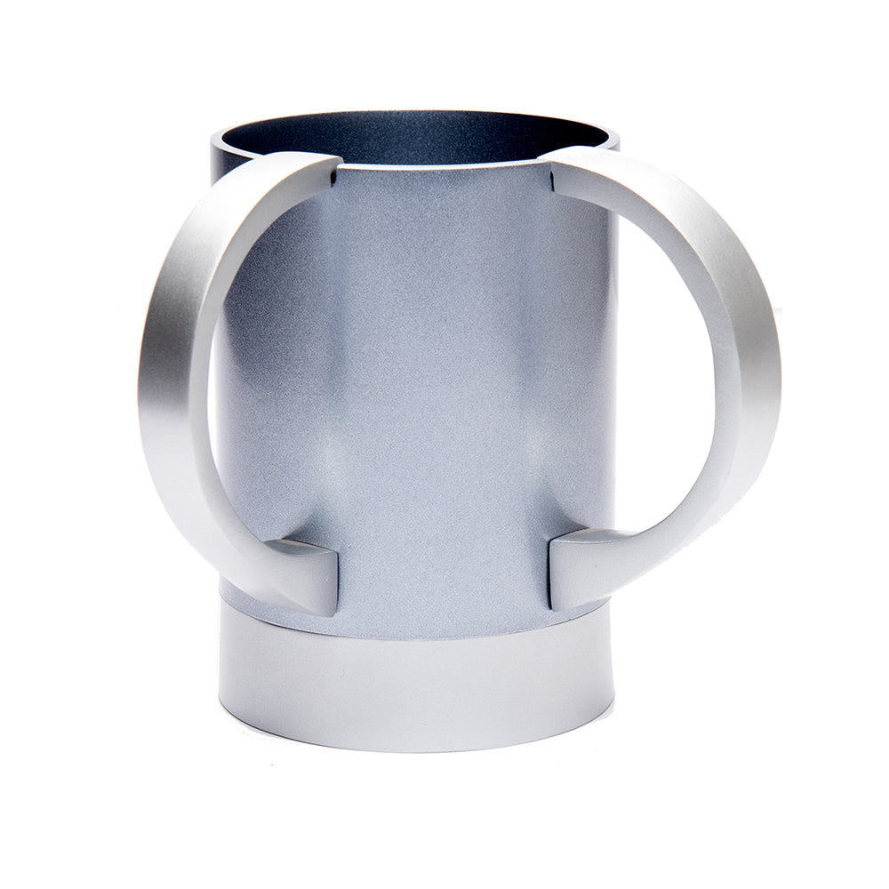 Modern Aluminum Netilat Yadayim Cup, Gray