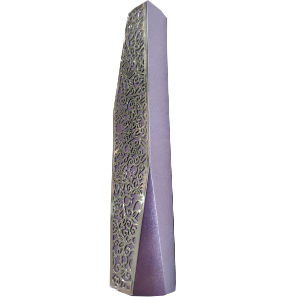 Cutout Metal Mezuzah Case, Pomegranate